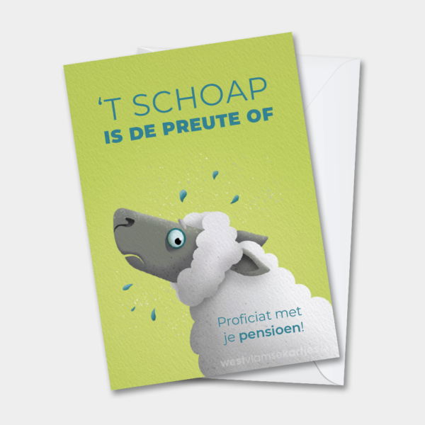 't Schoap is de preute of - West-Vlaamse kaart pensioen