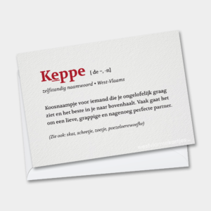 Keppe - West-Vlaamse Valentijnskaart