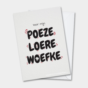 Poezeloerewoefke - West-Vlaamse kaart voor Valentijn